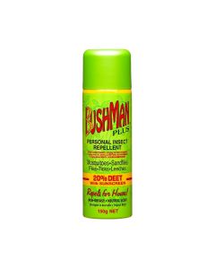 Bushman Insect Repellent 'Plus' Aerosol 20% Deet with Sunscreen 150g x 12