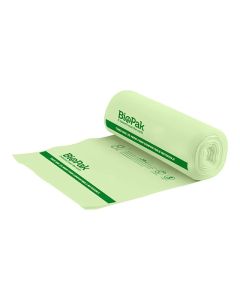 BioPak 8L Compostable Bin Liner, Roll of 25 x 40