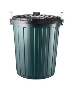 Oates Garbage Bin with Lid 75L - Green