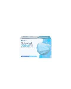 Medicom Safemask Junior Child Earloop Masks, Pack of 50 - Blue