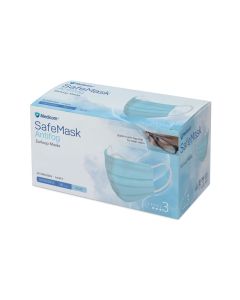 Medicom Assure Face Mask Anti- Fog with Earloop - Blue x 50 Masks