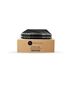 Regal Everyday 120L Bin Liner, Pack of 50 x 4 - Black