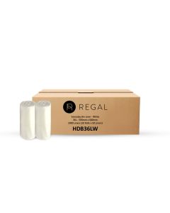 Regal Everyday 36L Bin Liner, Roll of 50 x 20 - White