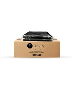 Regal Everyday 56L Bin Liner, Pack of 50 x 10 - Black