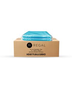 Regal 77Ltr Blue Bin Liner Degradable 50/Pack 10 Packs