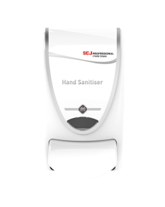 DEB Hand Sanitiser 1L Dispenser - CHROME/WHITE