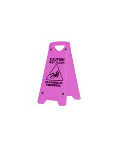 Oates A-Frame Caution "Cleaning in Progress" Sign - Pink