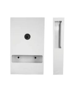 Interfold Toilet Tissue Dispenser White Powder Coated