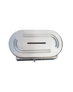 Double Jumbo Toilet Paper Dispenser Ss