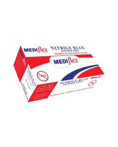 Mediflex Powder Free Nitrile Blue - Small
