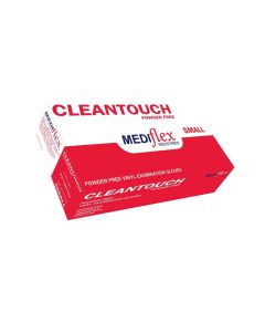 Mediflex Vinyl Foodgrade Glove P/F Clear Small 100/Box