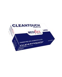 Mediflex Vinyl Foodgrade Glove P/F Clear Large 100/Box