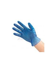 Protector Plus Blue Vinyl Glove Powder Free Large X 100