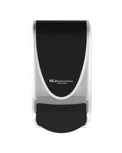 DEB QuickView Transparent Manual 1L Dispenser - BLACK/CHROME