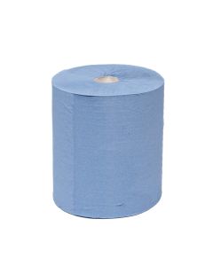 TRUPREP 1 Ply Blue Hard Wipe Roll 20cm x 304m x 6 Rolls / CTN