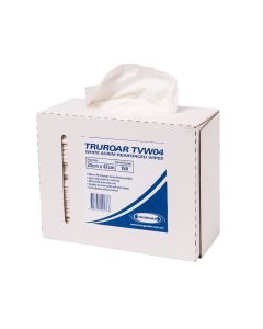 TRUROAR Scrim Reinforced White Sheets 24cm x 42cm 160 Wipes / CTN