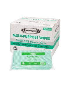 Truwipes Multi-purpose Wipes Green 60 x 30cm 20 wipes 14 packs