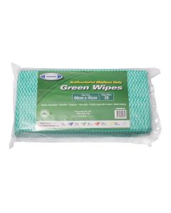 TRUWIPES Anti Bacterial Medium Green Wipes 60cm x 45cm 20 Wipes / 5 packs