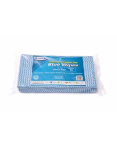 TRUWIPES Anti Bacterial Medium Blue Wipes 60cm x 45cm 20 Wipes x 5 packs
