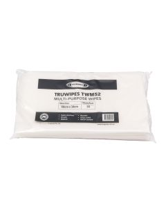 TRUWIPES Medium Duty White Wipes 60cm x 34cm 20 Wipes x 12 Packs