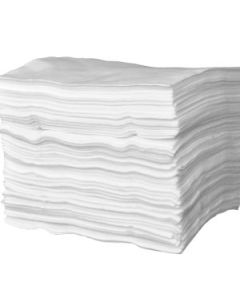 TRUSORB Oil Absorbent White Pads 50cm x 40cm 100 Pads / 1 Bag