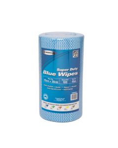 Truwipes Multipurpose Super Duty Perforated Roll Blue 30cm x 45cm x 100 wipes