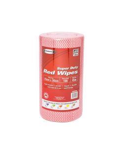 Truwipes Multipurpose Super Duty Perforated Red Roll 30cm x 45cm x 100 Wipes